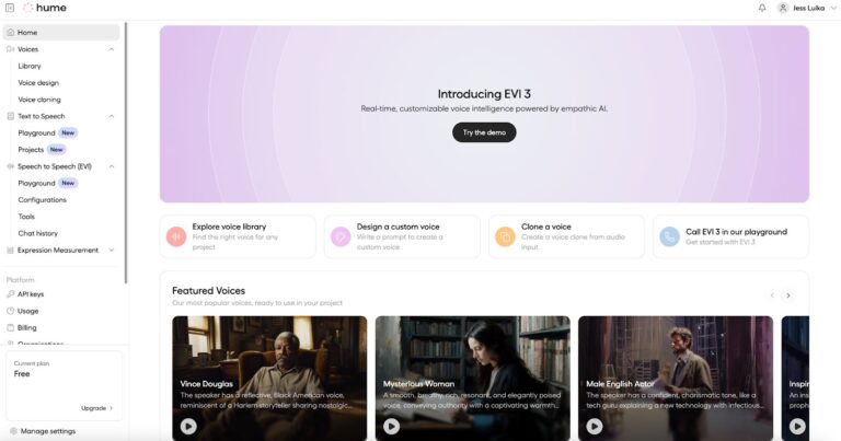Hume Creator Studio